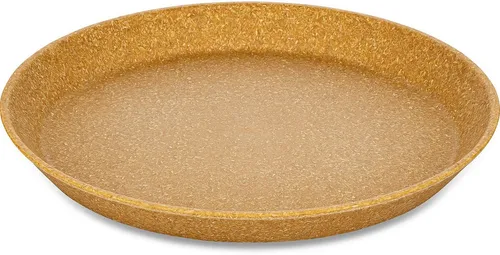 KOZIOL Speiseteller CONNECT PLATE Ø 20,5 cm, aus biozirkulärem Material, (4 St), Spülmaschinengeeignet und melaminfrei, Made in Germany