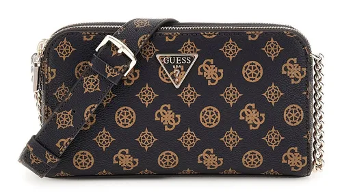 Guess Eco Erica Umhängetasche 23 cm - stilvolle braune Handtasche - Handtaschen aus nachhaltigen Materialien, ideal für modebewusste Frauen, die Wert auf Umweltfreundlichkeit legen.