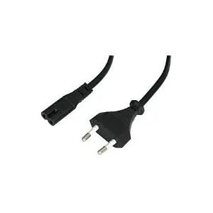 Lindy - Stromkabel - Eurostecker (M) - IEC 320 EN 60320 C7 - 2,0m - Schwarz (30421)