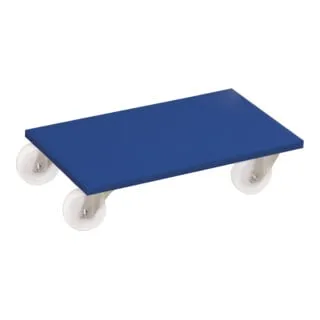 VARIOfit Möbelroller mh-951.013, 500kg Tragkraft - Transportroller mit 4 spurlosen Kunststoffrollen, ideal für Möbel und schwere Lasten. Stabile Sperrholzplatte mit Antirutschbelag für sicheren Transport.