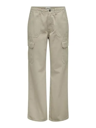 ONLY Damen Onlmalfy Cargo Pant PNT Noos, Silver Lining, S / 32L