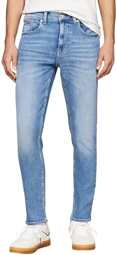 Tommy Jeans Herren Austin Slim Fit Denim-Hose - Schlanke Jeans im 5-Pocket-Style, aus nachhaltiger Baumwolle, ideal für Büro und Alltag mit hohem Tragekomfort und perfekter Passform.