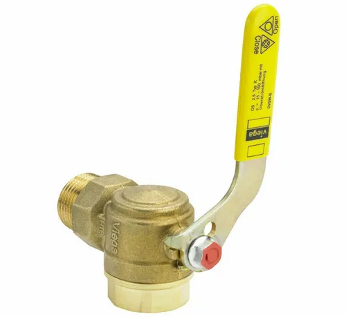 Viega Gaszähler-Kugeleckhahn G2110 R 3/4 x Rp 3/4 - Hochwertiger Gaszähler-Kugeleckhahn aus Messing, ideal für präzise Gasmessungen, neu und originalverpackt aus Deutschland.