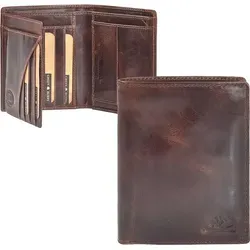 Greenburry Geldbörse Rugged, Leder - Hochwertige Leder-Geldbörse für Herren mit RFID-Schutz, sieben Kreditkartenfächern und elegantem Design – ideal für den modernen Mann.