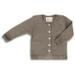 Engel Natur Baby Strickjacke Cardigan Walnuss - Pullover & Strickjacken für Baby-Jungen, atmungsaktive Strickjacke aus 70% kbT-Merinowolle und 30% Seide, ideal für empfindliche Babyhaut.