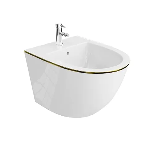LAVITA Universal Wand-Bidet Sofi Gold Line - Bidet mit elegantem Design, hygienischer Reinigung durch einstellbaren Wasserstrahl und einfacher Montage - perfekt für Ihr Badezimmer.