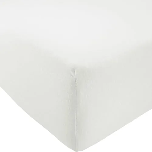 REDBEST Spannbettlaken Pittsburgh Single-Jersey weiß Größe 90x190 cm - 100x200 cm