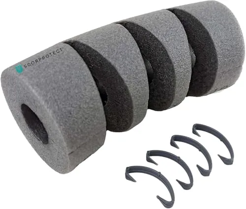 Scorprotect® PE Rohrisolierung Bogen 90 Grad hellgrau + 4 Clipse (15 x 13 mm PE Bogen)