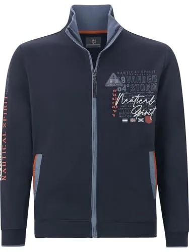 Jan Vanderstorm Herren Sweatjacke Lindsen dunkelblau, 56/58 - Moderne Herrenjacke in Dunkelblau, ideal für stilbewusste Männer. Mit elastischem Saumbund und geradem Schnitt für höchsten Tragekomfort. Aus 100% Baumwolle, perfekt für den täglichen Gebrauch und vielseitig kombinierbar.