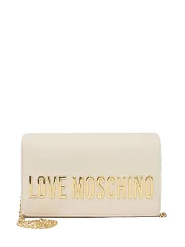 Love Moschino Bold Love Umhängetasche 22 cm beige TAS057613 - Entdecken Sie die Love Moschino Bold Love Umhängetasche! Stilvolles Design mit funktionalen Innenfächern und praktischem Magnetverschluss. Robustes Polyurethan sorgt für Langlebigkeit und die fixe Trageoption bietet Komfort im Alltag.
