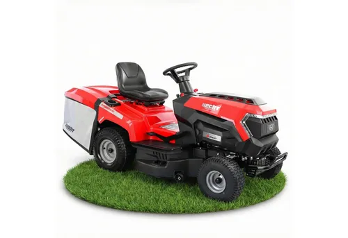 Hecht Rasentraktor Aufsitz Rasenmäher mit Hydrostat-Getriebe, 9,2 kW / 12,5 PS, 250 Liter, 98 cm Schnittbreite, LONCIN 452 cm³, Reinigungsanschluss, LED, Messerkupplung