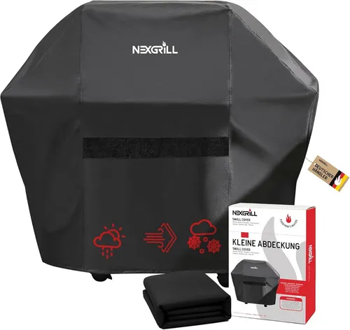 nexgrill Grillabdeckhaube Universal Grillabdeckung 178cm, 165cm, 150cm, Schutzhülle für Grill, schwarz, Grillabdeckung wetterfest