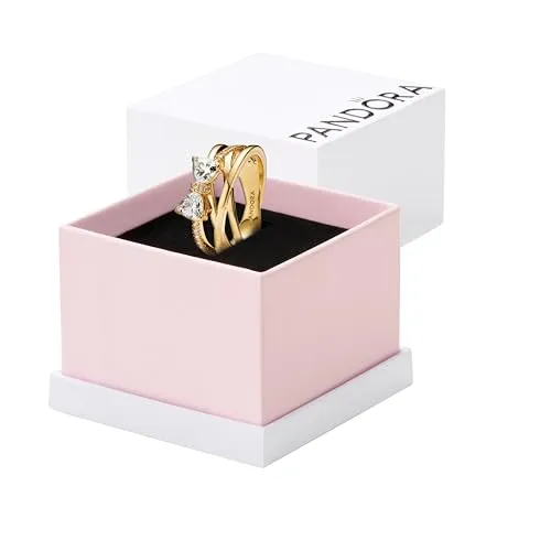 PANDORA Timeless Funkelnde Schleife Ring in gold von Pandora