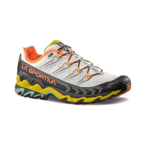 La Sportiva Ultra Raptor II Chalk/Black (44) - Technischer Trailschuh - Wanderschuhe - Leichter und atmungsaktiver Fast-Hiking Schuh, ideal für rasante Tagestouren mit hervorragender Dämpfung und Stabilität auf langen Distanzen.