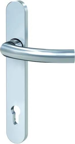 Basi 7839-0108 Schmalrahmen-Drücker-Garnitur - Türsicherungen mit hochwertiger 1/2 Schmalrahmen-Drücker-Garnitur aus edlem Edelstahl, ideal für Innenräume, minimalistisches Design und nicht sichtbare Verschraubung.