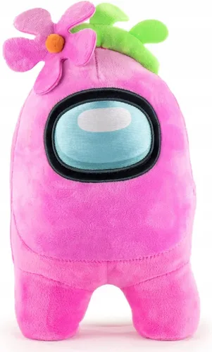 Among Us Plüschfigur – Rosa Maskottchen 28 cm