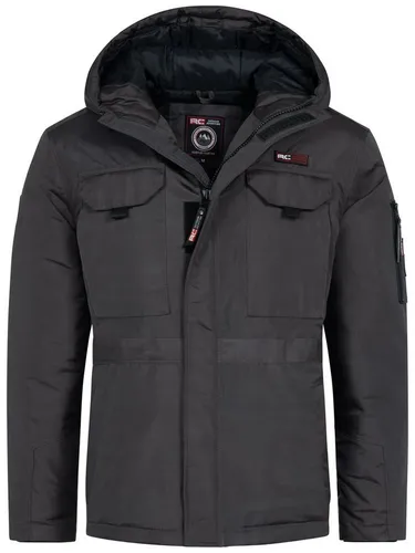 Rock Creek Winterjacke Herren H-400 grau S - Stylische Winterjacke für Herren im regulären Schnitt, ausgestattet mit einer praktischen Kapuze und vier Taschen. Ideal für kalte Tage und vielseitig kombinierbar.