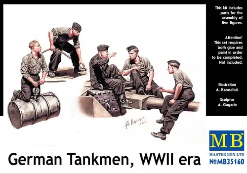 Master Box 35160 German Tankmen, WWII era in 1:35 Figuren Bausatz Neu+OVP