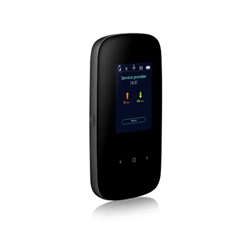 Zyxel LTE2566-M634 - Tragbarer CAT6 LTE Hotspot WLAN Router mit 300 Mbit/s für ultraschnelles Internet überall