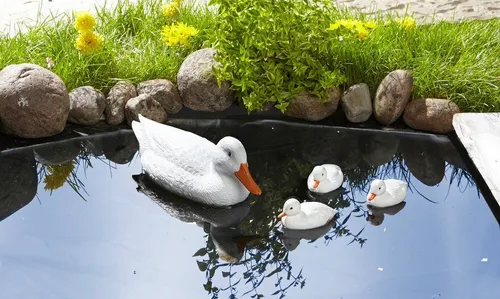 Ubbink Teichfigur Entenfamilie in weiß von Ubbink