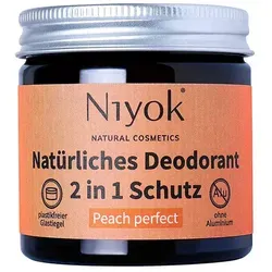 Niyok 2 in 1 anti-transpirante Deocreme - Peach perfect 40 ml