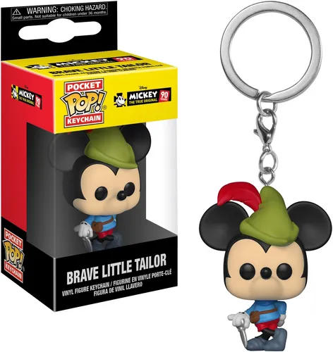 Disney Mickey 90 Years - Brave Little Tailor - Schlüsselanhänger Funko Pocket PO