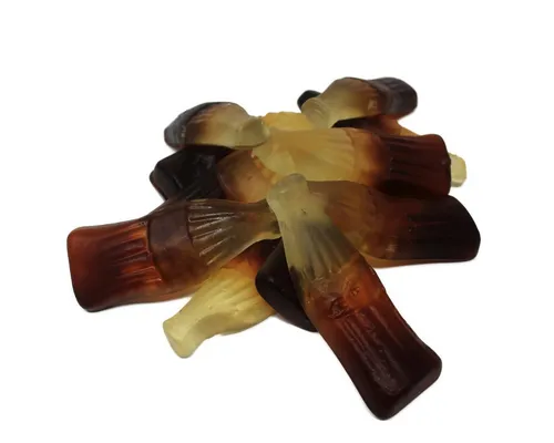 Fruchtgummi Bären & Co. Süßigkeit, Fruchtgummi XL Riesen Colaflaschen fruchtige Cola Bottle 300g