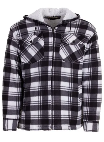 Hoang Arbeitsjacke Thermojacke Hoodie Holzfällerjacke in grau von Hoang