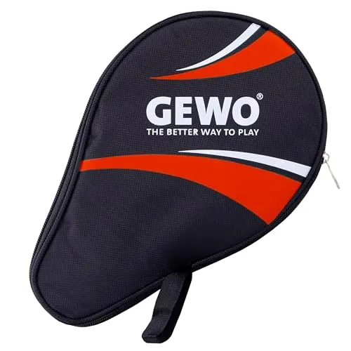 GEWO Rundhülle Master - Robuste Tischtennisschläger-Hülle für einen Schläger - Tischtennis-Tasche mit gepolstertem Schlägerfach ohne Ballfach - Einzel-Tischtennisschläger-Tasche