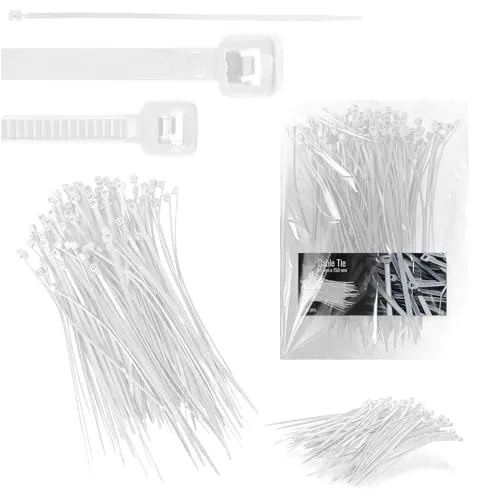 Kabelbinder (100x Kabelbinder 2,5 x 150 mm weiß)