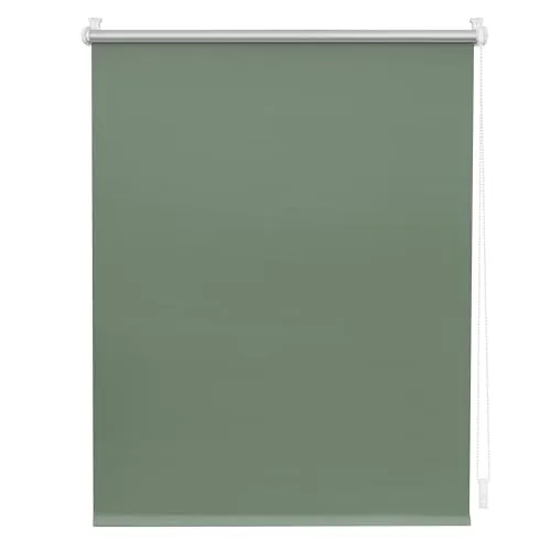 Lichtblick Thermorollo Klemmfix 70 cm x 220 cm, Salbei - Praktisches Verdunklungsrollo ohne Bohren, einfach zu montieren mit Klemmträgern. Ideal für Fenster und Türen, bietet effizienten Hitzeschutz und Sichtschutz. Pflegeleicht und robust für den täglichen Einsatz.