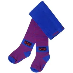 WERI SPEZIALS Strumpfhersteller GmbH Strickstrumpfhose Kinderstrumpfhosen für Jungs >>Feuerwehr<< weiche Baumwolle blau 110-116