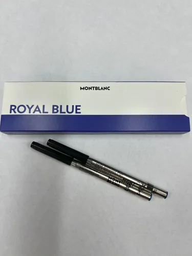 Montblanc Royal Blue Kugelschreiberminen  M ,Rollerball,2er Set / 128214