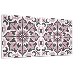 Wallfluent Wandpaneel, Pink, Selbstklebend, 40x20 cm, 10 Stück - Stilvolle selbstklebende Wandpaneele für eine schnelle und einfache Wandgestaltung. Ideal für Küche, Bad oder Wohnbereich – kein Werkzeug nötig, einfach aufkleben und genießen!