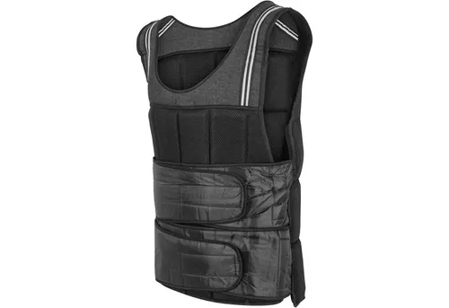 GORILLA SPORTS Gewichtsweste Trainingsweste mit Gewichten, 10kg oder 18kg, Klettverschluss, Schwarz