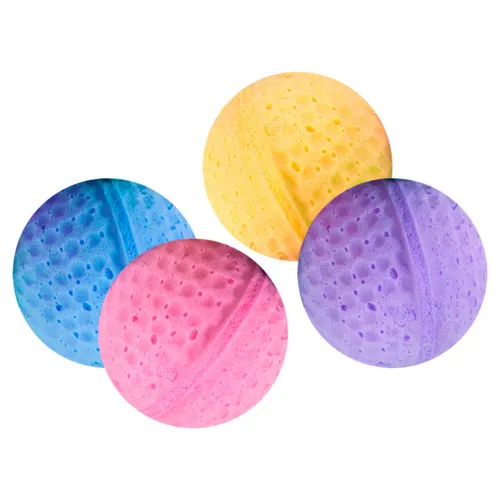 Karlie Moosgummibälle 4er Set Katzenspielzeug Durchmesser 4 cm leichtgewichtig