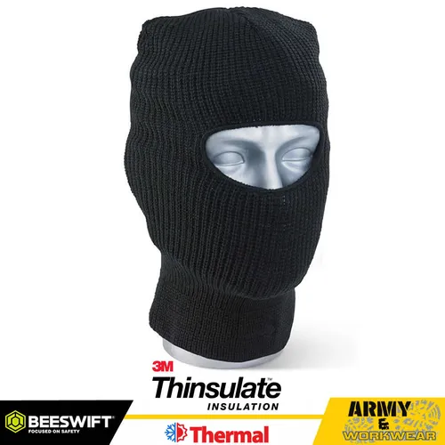 Schwarz Jethelm Herren Sturmhaube Winter Warm 3M Thinsulate Isolierung Arbeit