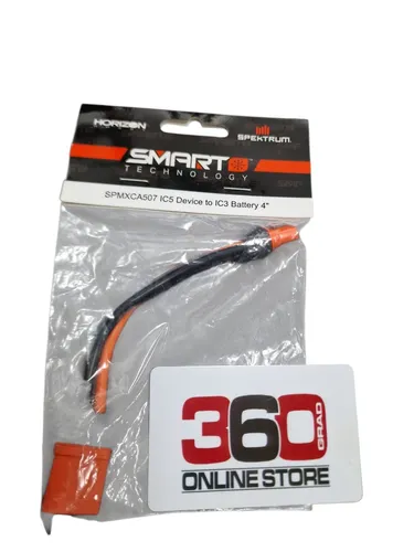 Spektrum Adapterkabel IC5 Akku zu IC3 Ladegerät 4 100mm 10 AWG