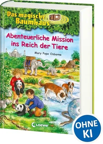 Das magische Baumhaus - Abenteuerliche Mission ins Reich der Tiere (Bd. 43-46): Reise in vier aufregende Abenteuer! - Zum Vorlesen und Selberlesen ab ... Bd. 46 (Das magische Baumhaus - Sammelbände)