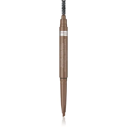 Rimmel Brow This Way Augenbrauenstift mit 2 in 1 Bürste Farbton 001 Blonde 0,25 g