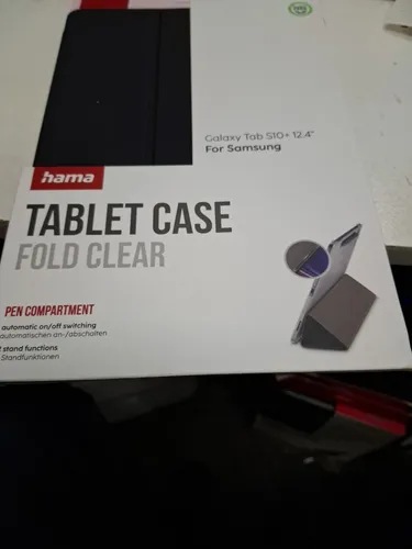 Hama Tablet-Hülle 227083 Fold Clear für Samsung Galaxy Tab S10+ - Tablet-PC-Zubehör mit praktischem Stiftfach und integrierter Standfunktion. Schützt das Tablet und lässt das Design durch die transparente Rückseite sichtbar.