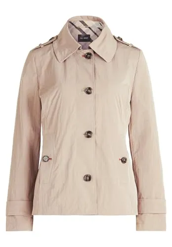 Gil Bret Damen Sommerjacke mit Kragen Hellbraun, Größe 40 - Funktionsjacken mit leicht taillierter Passform und modischer Kontraststeppung, ideal für stilvolle Sommerlooks.
