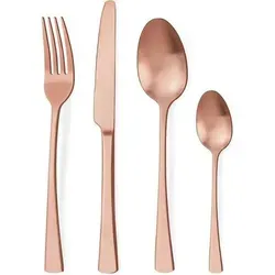 Bestdin Besteck Set 6 Personen 24-teilig in Roségold Matt