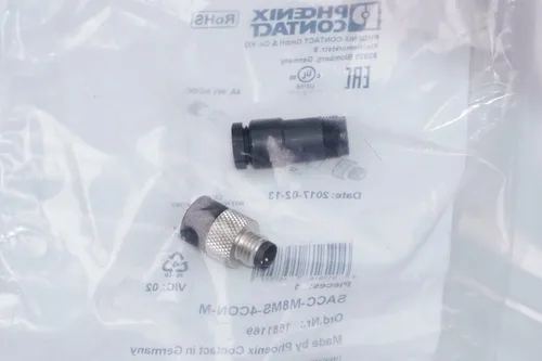 PHOENIX CONTACT Steckverbinder SACC-M 8MS-4CON-M 1681169 4-polig M8 OVP, NEU