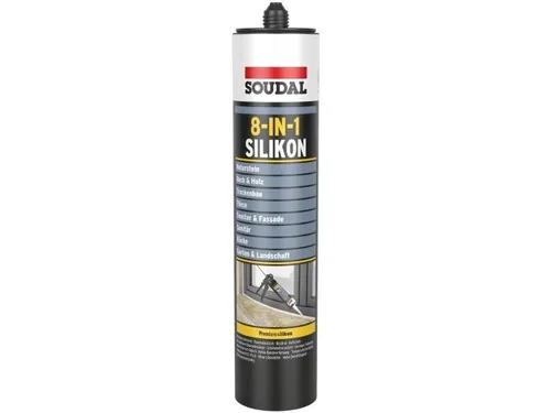 Soudal Silikondichtstoff Premium Silik.8-in-1 transp.300ml Kartusche