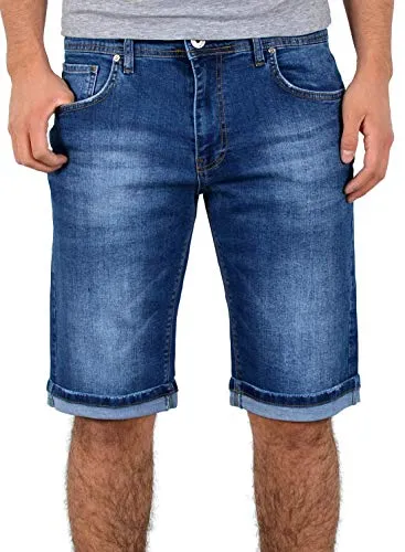 ESRA Herren Jeans Shorts A363 für den Sommer - Modische ESRA Jeans Shorts für Herren im lässigen 5-Pocket Style. Ideal für warme Tage, bequem und in vielen Größen erhältlich. Hochwertige Verarbeitung für optimalen Tragekomfort.