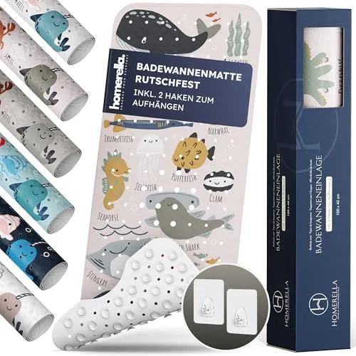 Homerella® Badewannenmatte rutschfest für Kinder von Homerella