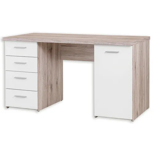 FORTE Net 106 Schreibtisch mit 4 Schubladen - Kinderschreibtische mit modernem Design, viel Stauraum und stabiler 32mm Tischplatte für Langlebigkeit – ideal für das Kinderzimmer!