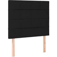 vidaXL Kopfteile 2 Stk. Schwarz 100x5x78/88 cm