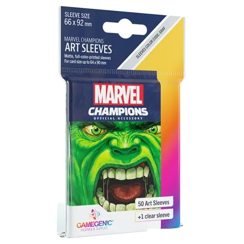 Gamegenic, Marvel Champions Sleeves - Hulk, Sleeve Color Code: Gray